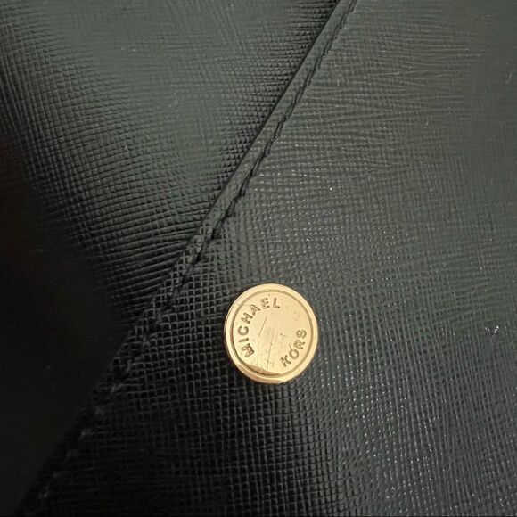 Michael Kors Greenwich LG Bag Satchel Tote Black - Picture 9 of 11